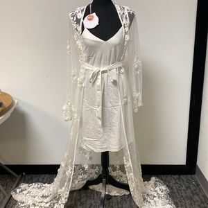 Le Rose Steffanie Beaded Floral Maxi